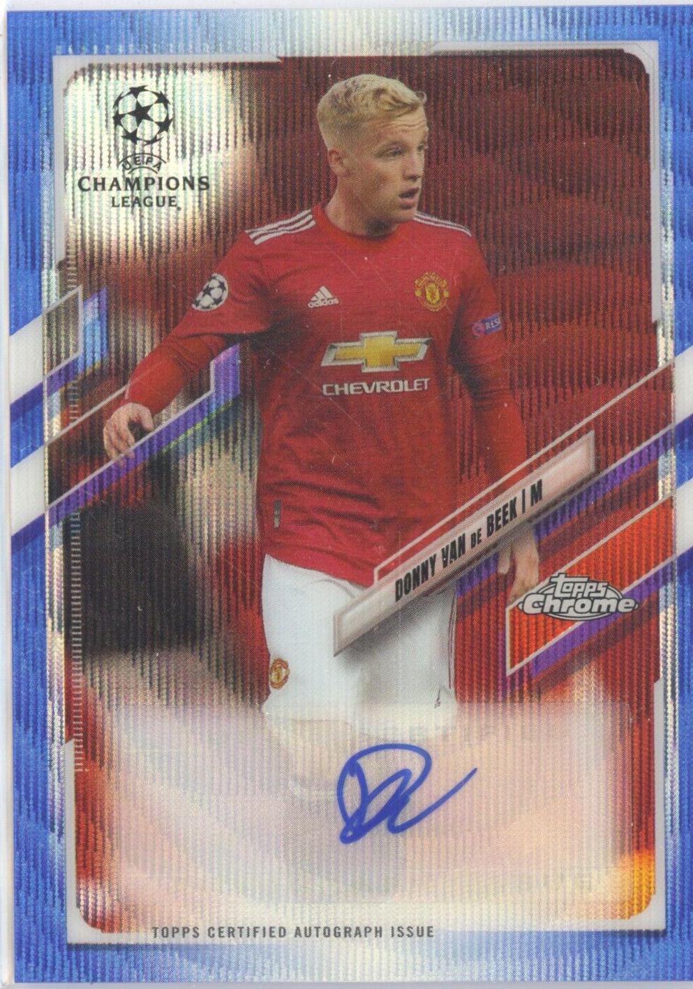 Donny van de Beek [Blue Wave Refractor] #CA-DV