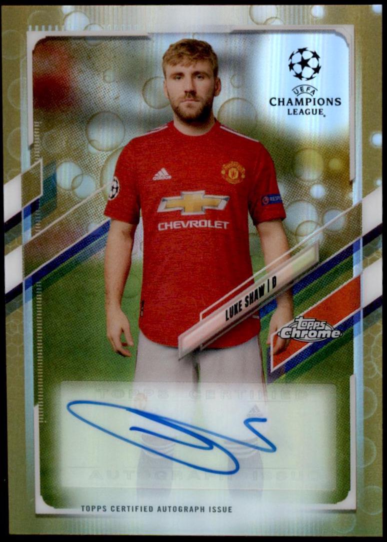 Luke Shaw [Gold Bubbles Refractor] #CA-LS