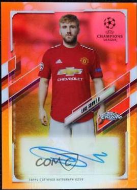 Luke Shaw [Orange Bubbles Refractor] #CA-LS