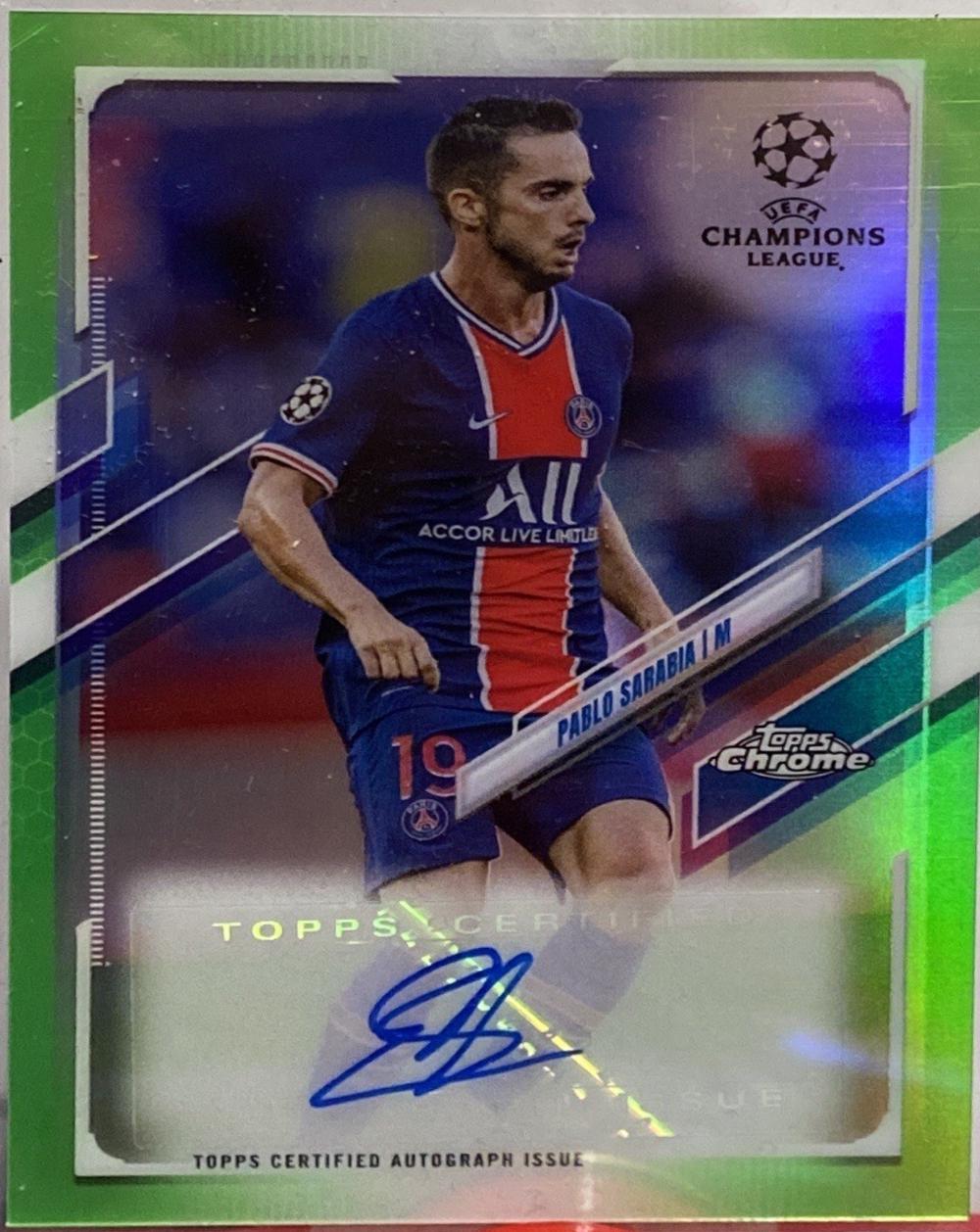 Pablo Sarabia [Neon Green Refractor] #CA-PS