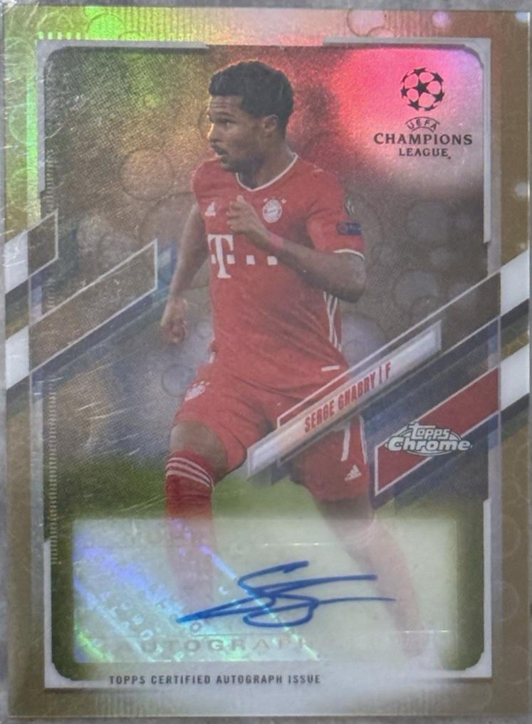 Serge Gnabry [Gold Bubbles Refractor] #CA-SGN