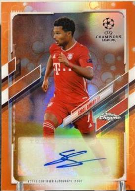 Serge Gnabry [Orange Bubbles Refractor] #CA-SGN