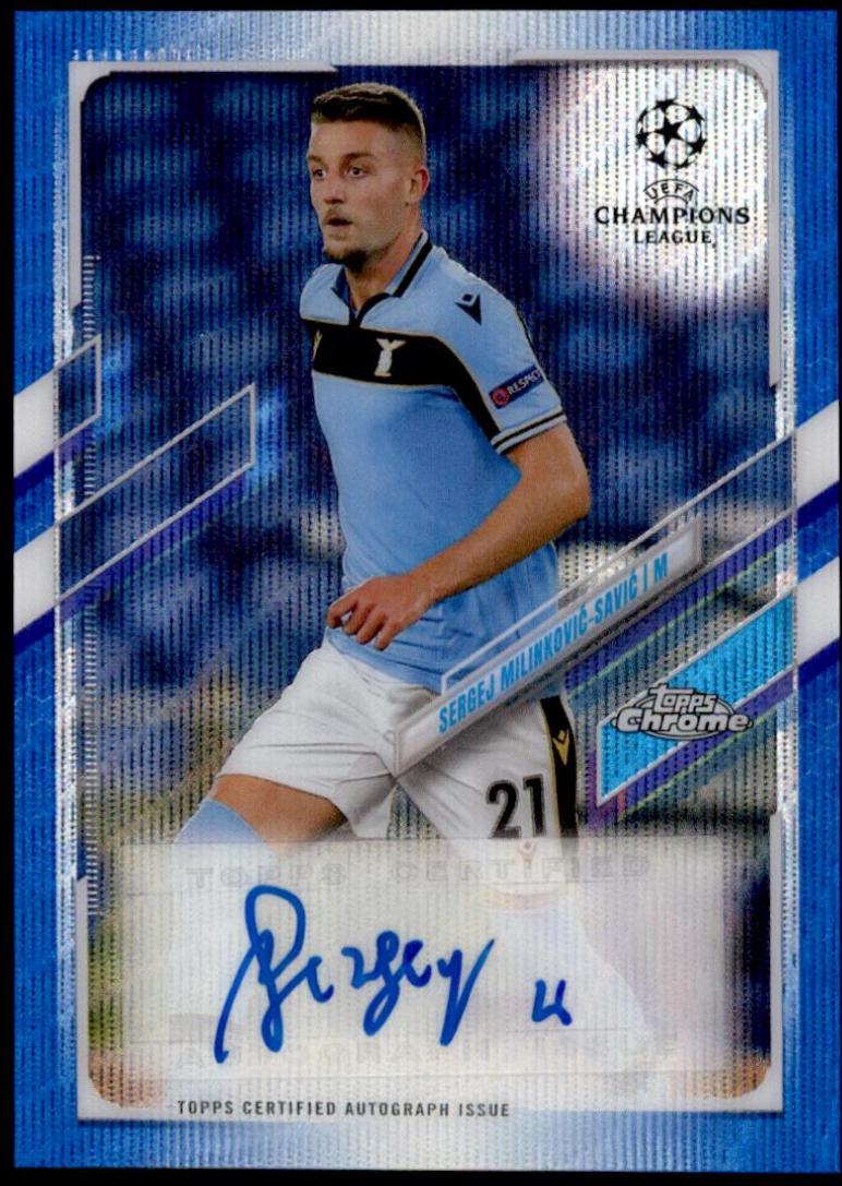 Sergej Milinkovic Savic [Blue Wave Refractor] #CA-SMS