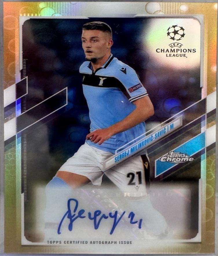 Sergej Milinkovic Savic [Gold Bubbles Refractor] #CA-SMS
