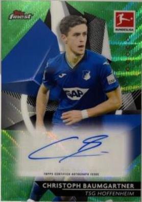 Christoph Baumgartner [Green Wave Refractor] #BCA-CB