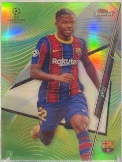 Ansu Fati [Neon Green Refractor] #47