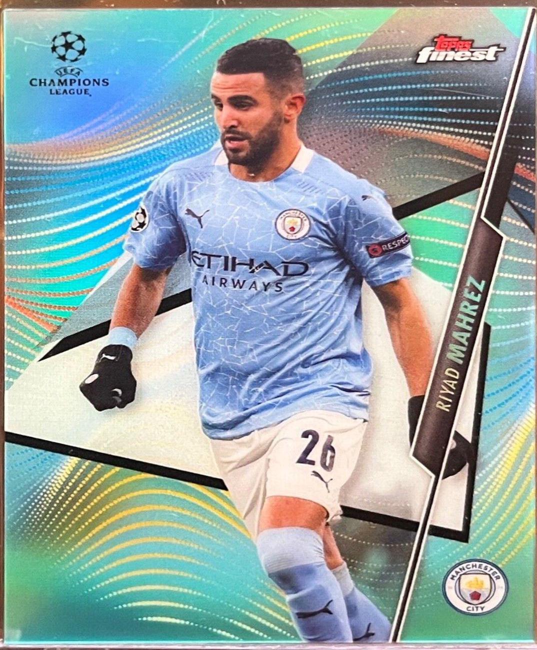Riyad Mahrez [Aqua Refractor] #18