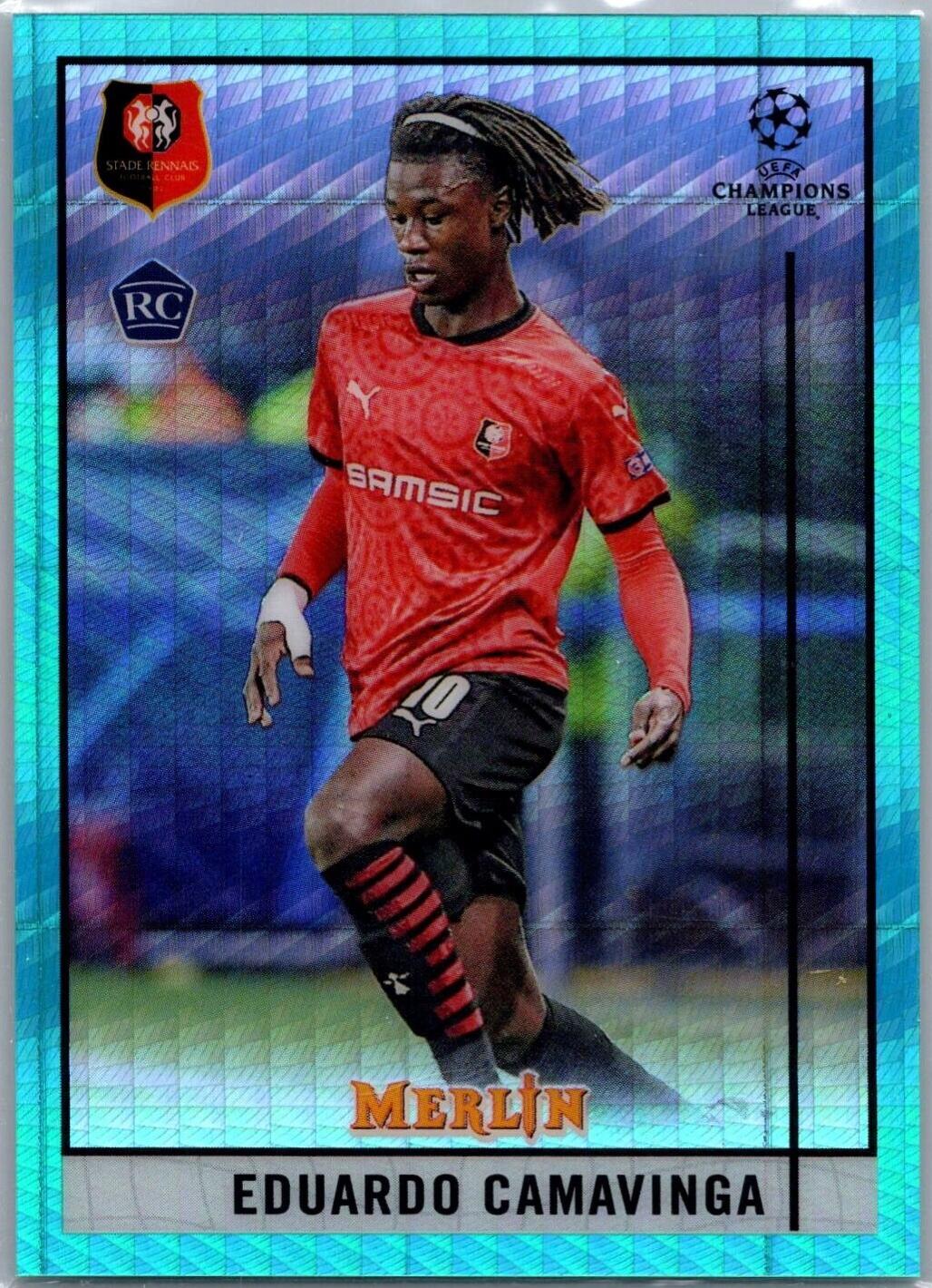 Eduardo Camavinga [Aqua Prism Refractor] #20