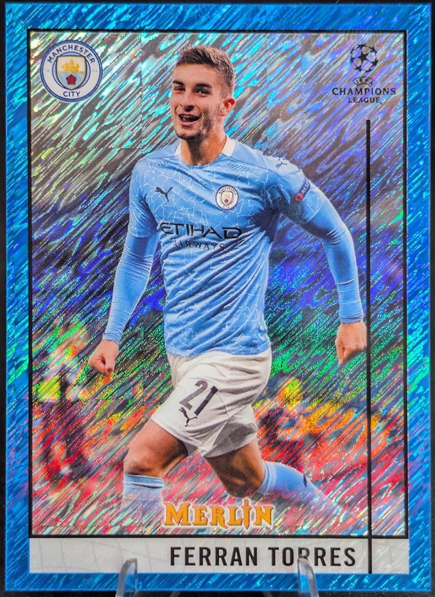 Ferran Torres [Blue Shimmer Refractor] #23