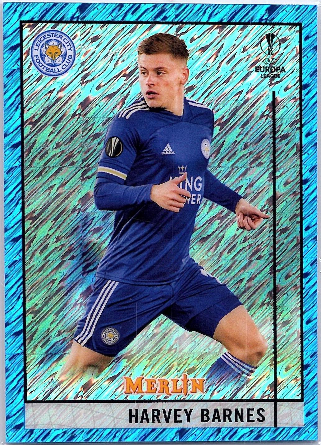 Harvey Barnes [Blue Shimmer Refractor] #84