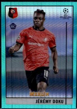 Jeremy Doku [Aqua Prism Refractor] #64