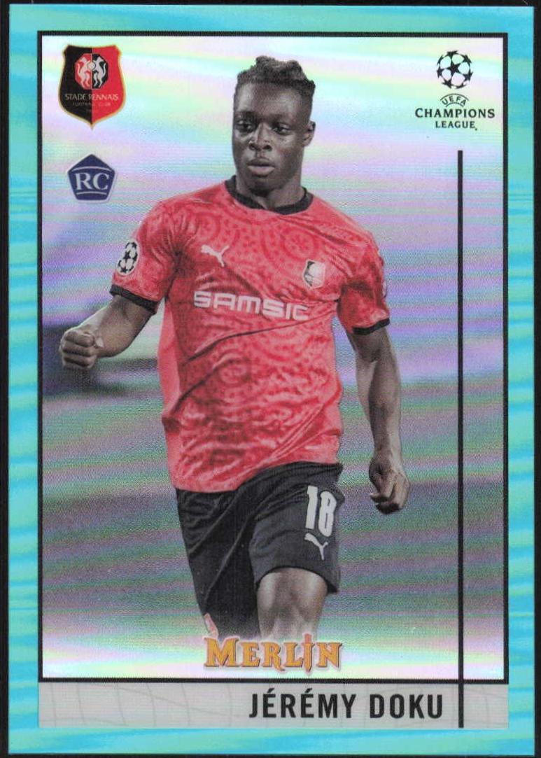 Jeremy Doku [Aqua Refractor] #64