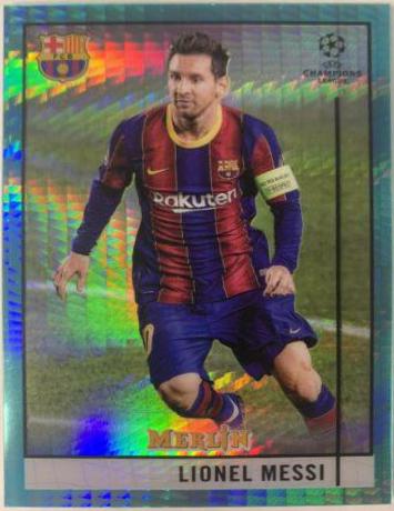 Lionel Messi [Aqua Prism Refractor] #1
