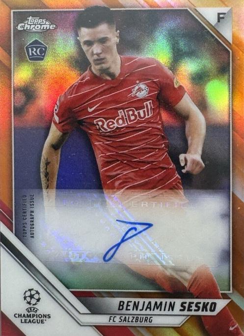 Benjamin Sesko [Orange Refractor] #CA-BE