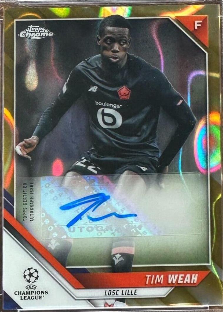 Tim Weah [Gold Lava Refractor] #CA-TW