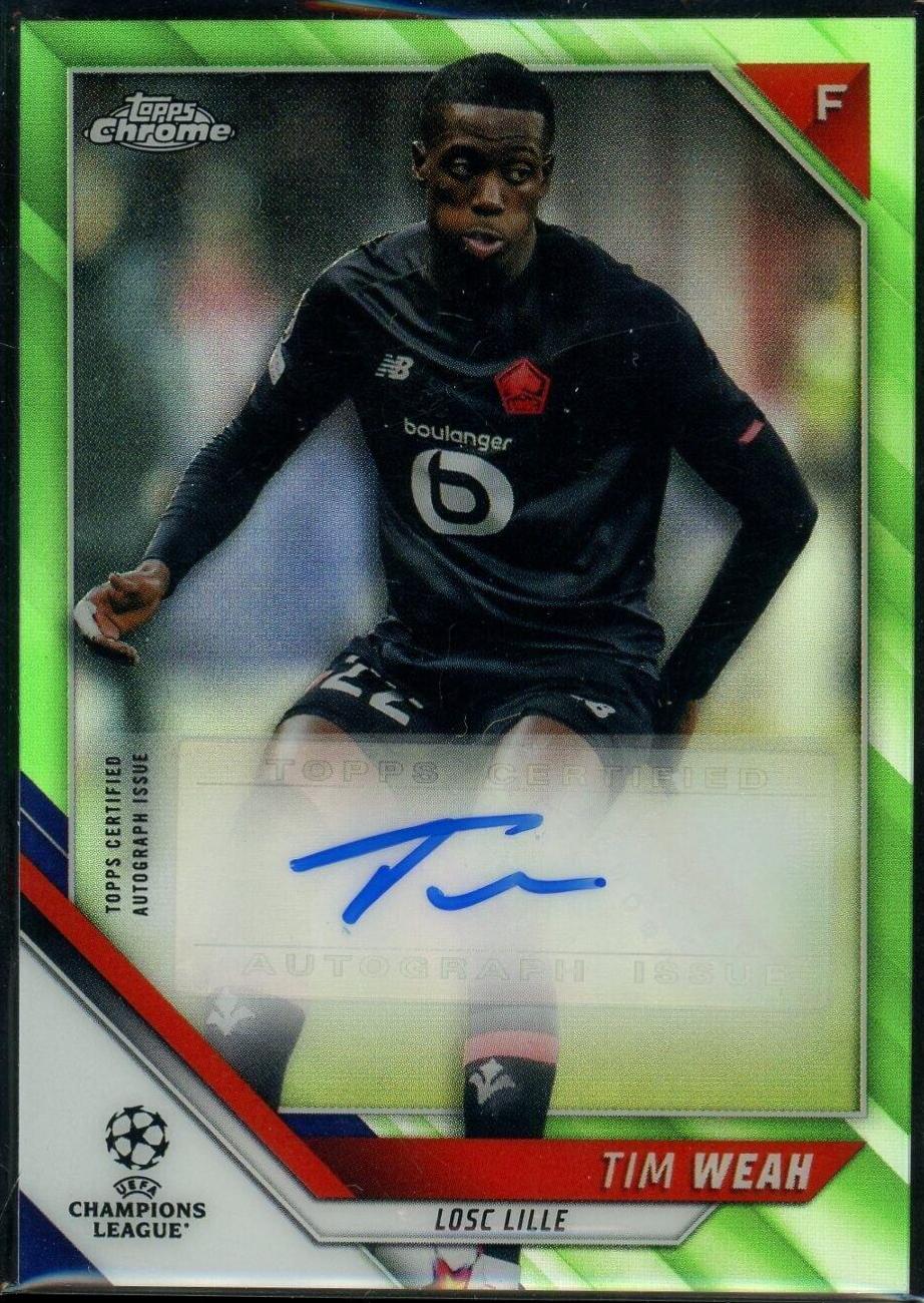 Tim Weah [Neon Green Refractor] #CA-TW