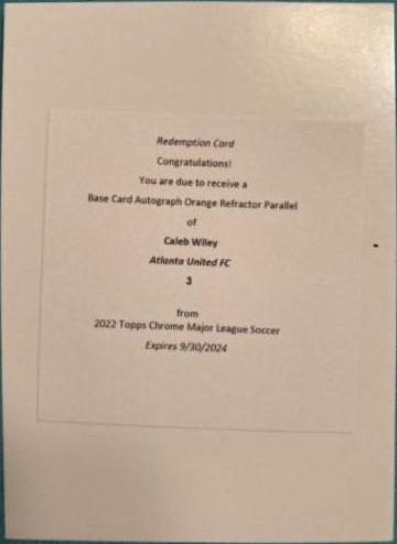 Caleb Wiley [Autograph Orange] #3