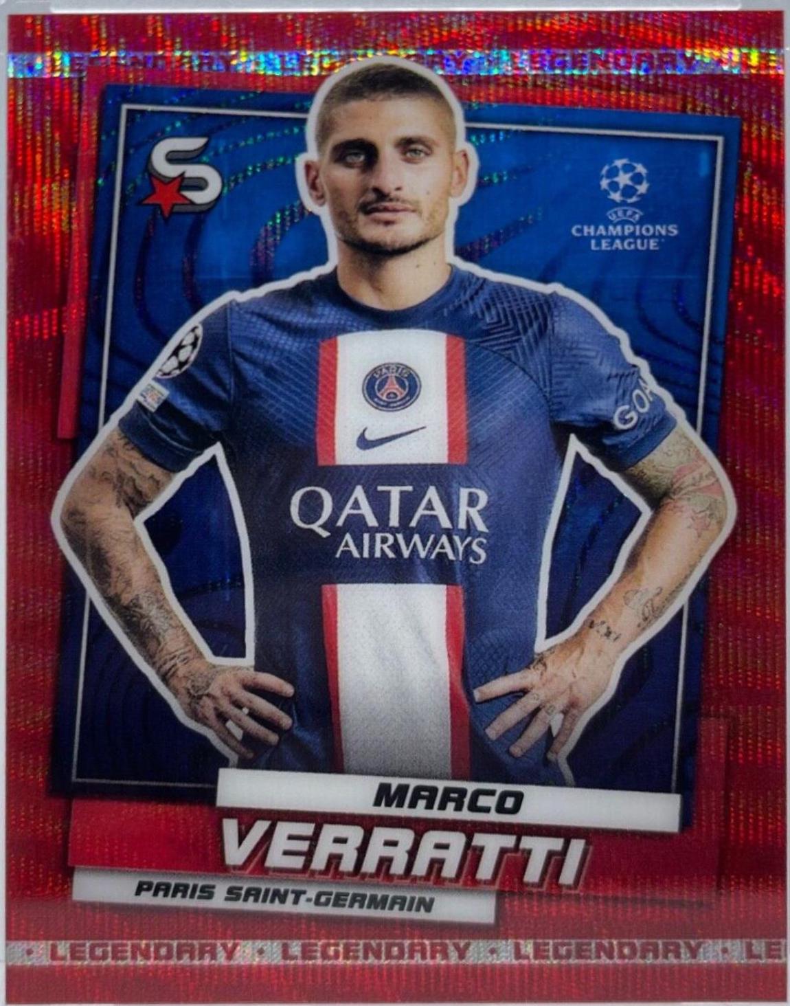 Marco Verratti [Chrome Legendary Red Wave] #133