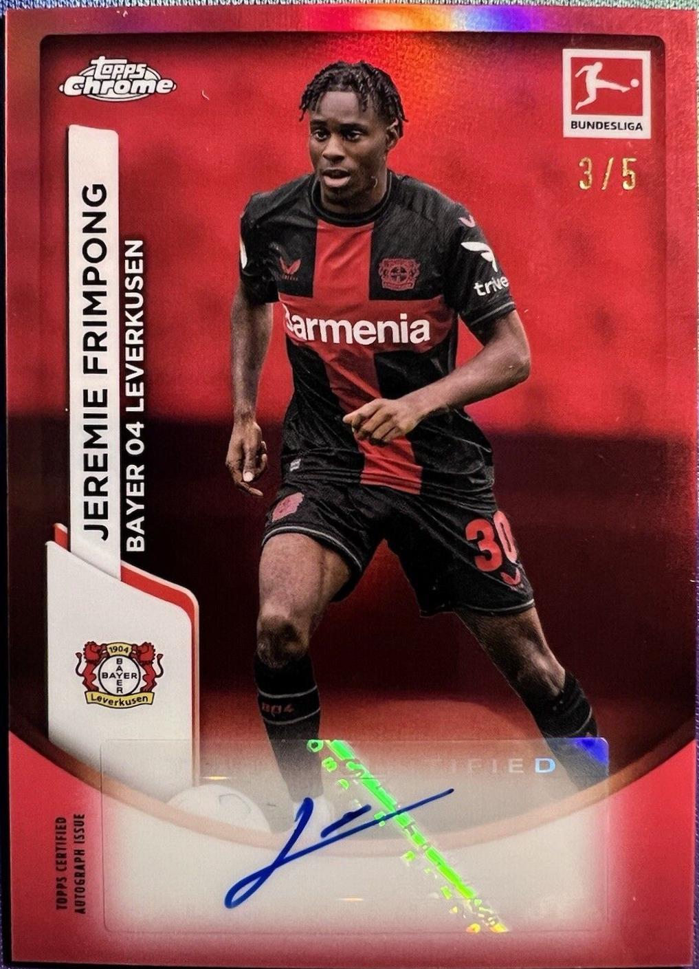 Jeremie Frimpong [Red Refractor] #BCA-JFR
