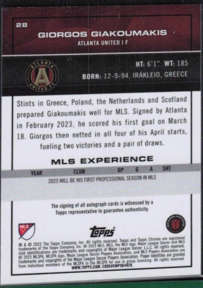 Giorgos Giakoumakis [Autograph Gold] #28