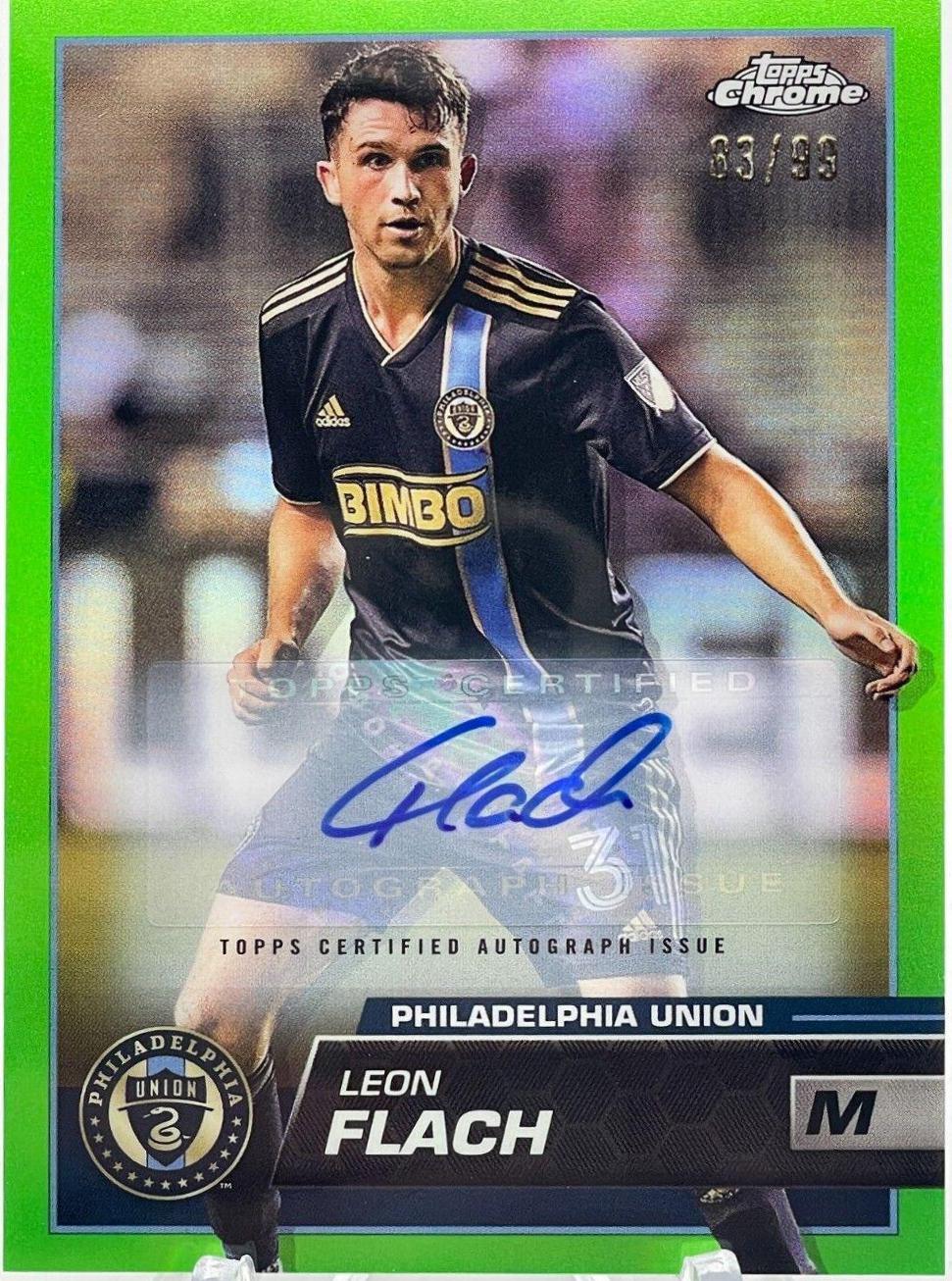 Leon Flach [Autograph Neon Green] #12