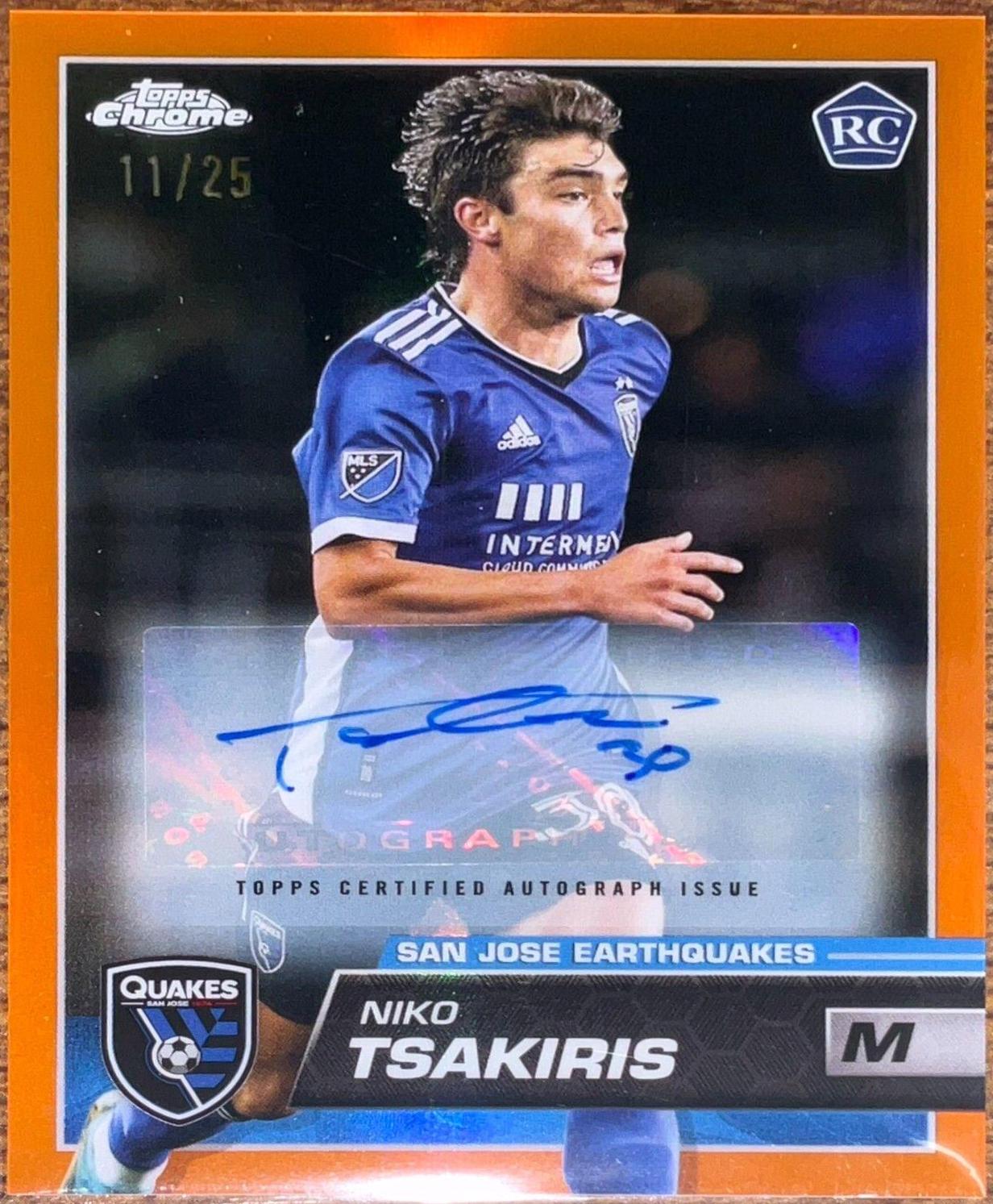 Niko Tsakiris [Autograph Orange] #161