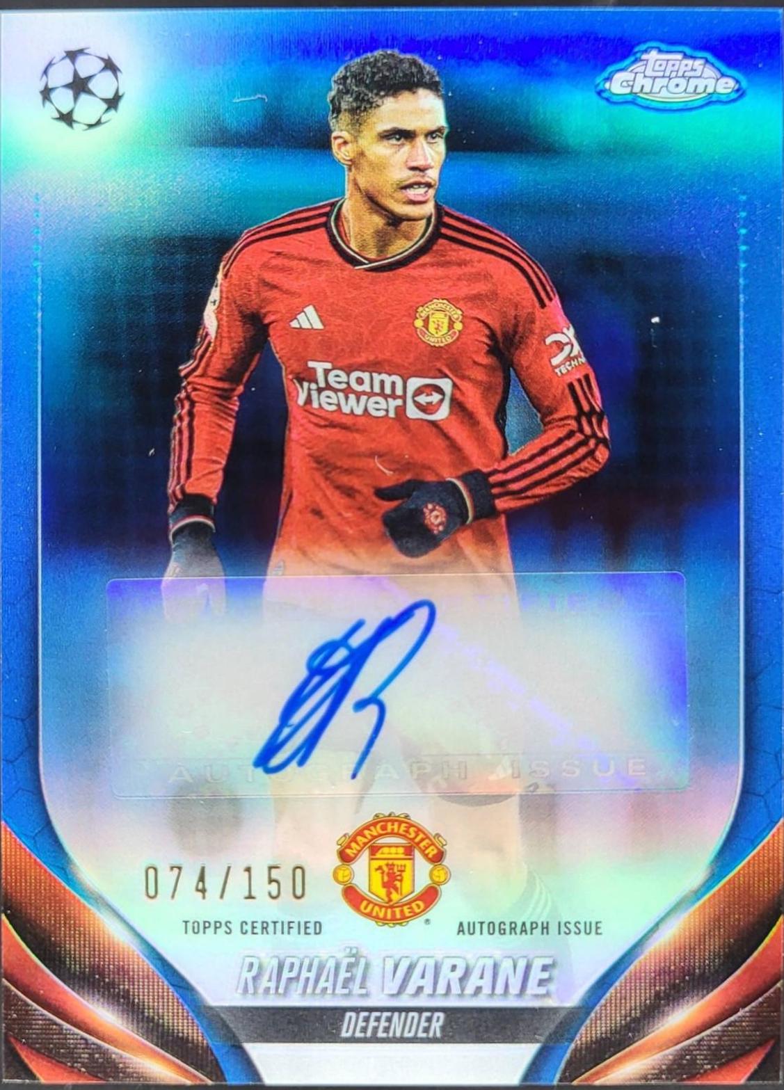 Raphael Varane [Blue Refractor] #CA-RV