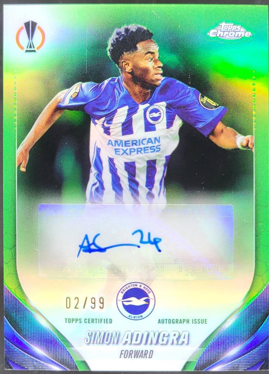 Simon Adingra [Neon Green Refractor] #CA-SA