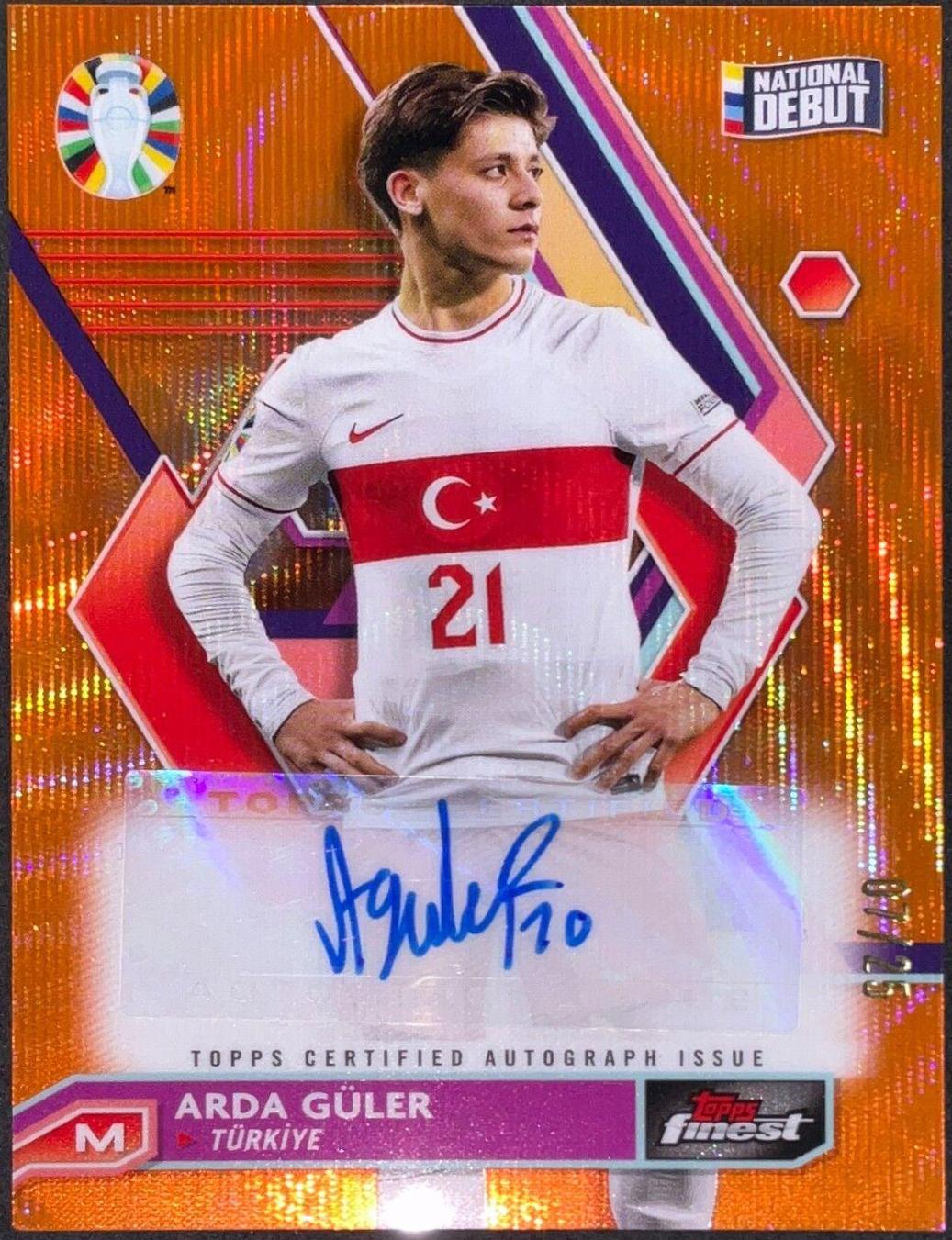 Arda Guler [Orange Wave Refractor] #BCA-AG
