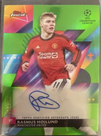 Rasmus Hojlund [Neon Green Refractor] #A-RH