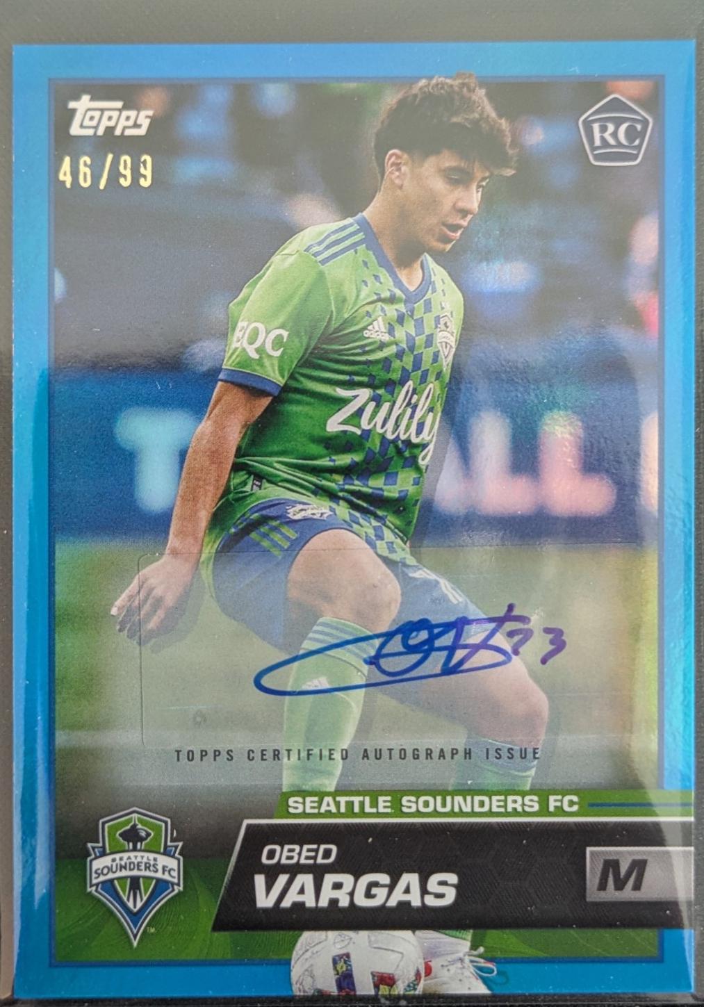 Obed Vargas [Autograph Blue] #108