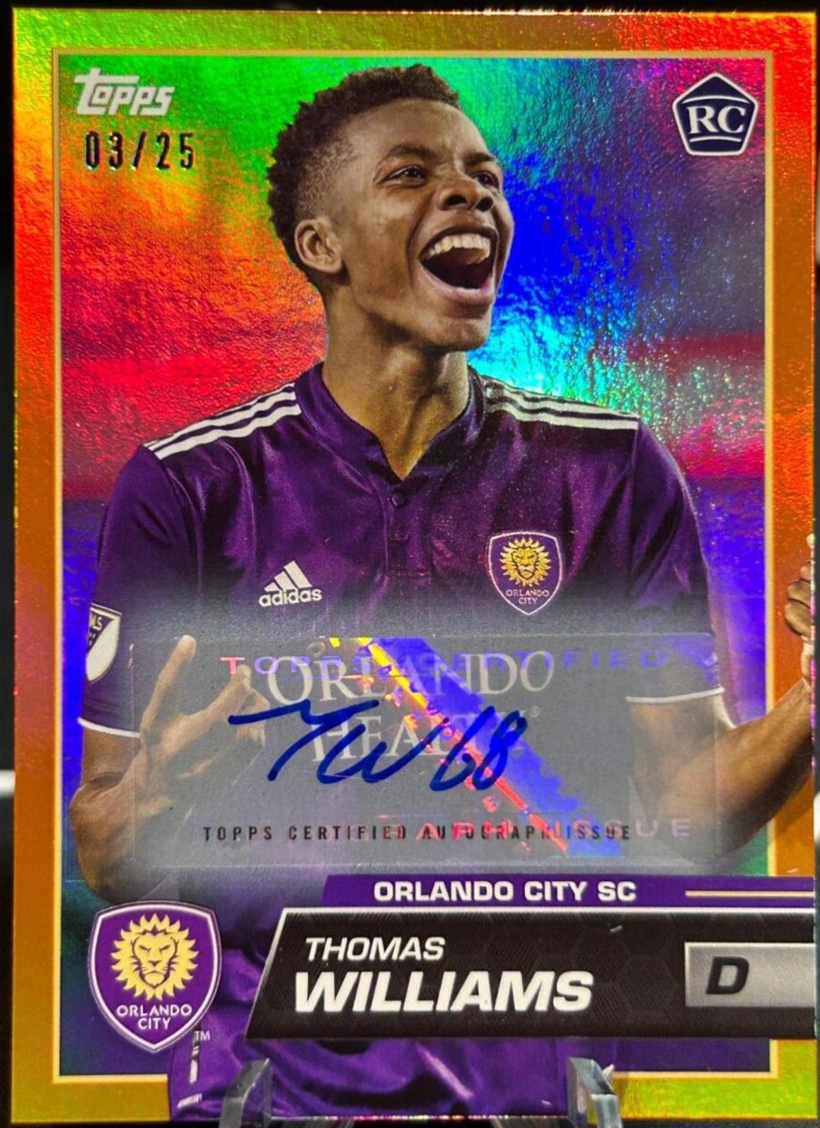 Thomas Williams [Autograph Orange] #87