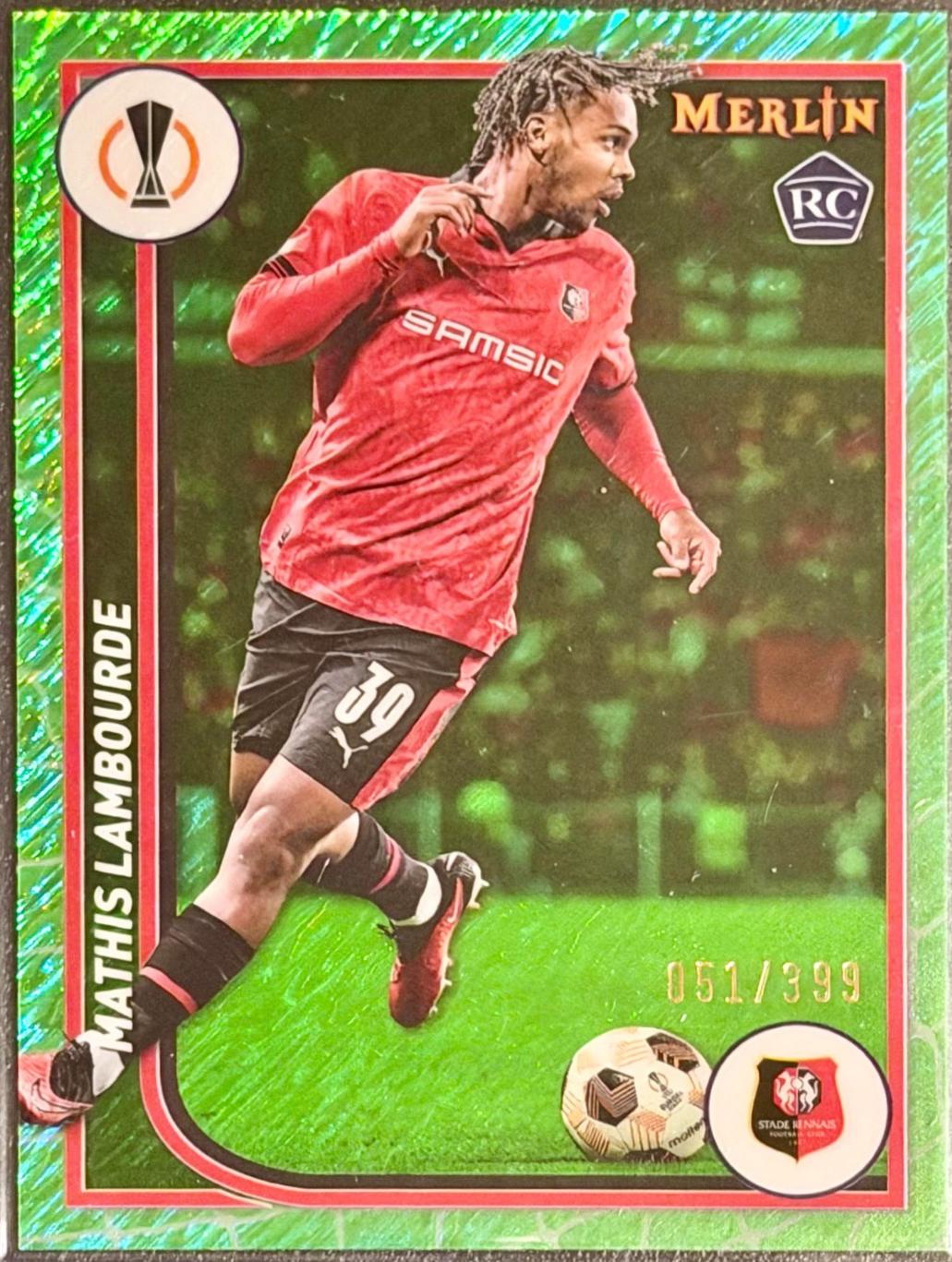 Mathis Lambourde [Neon Green Shimmer Refractor] #111