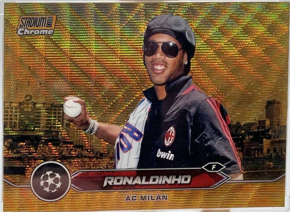 Ronaldinho [Orange Wave Refractor] #80