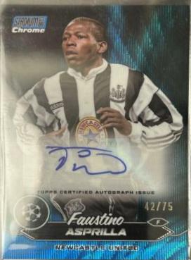 Faustino Asprilla [Blue Wave Refractor] #CA-FA
