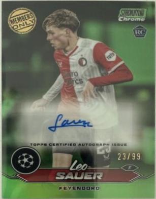 Leo Sauer [Members Only Neon Green Refractor] #CA-LSA