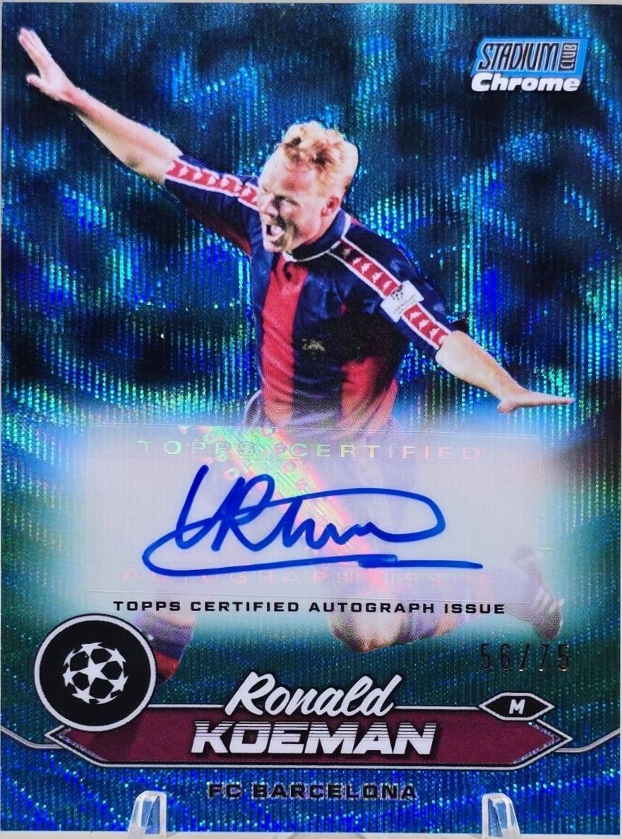 Ronald Koeman [Blue Wave Refractor] #CA-RK