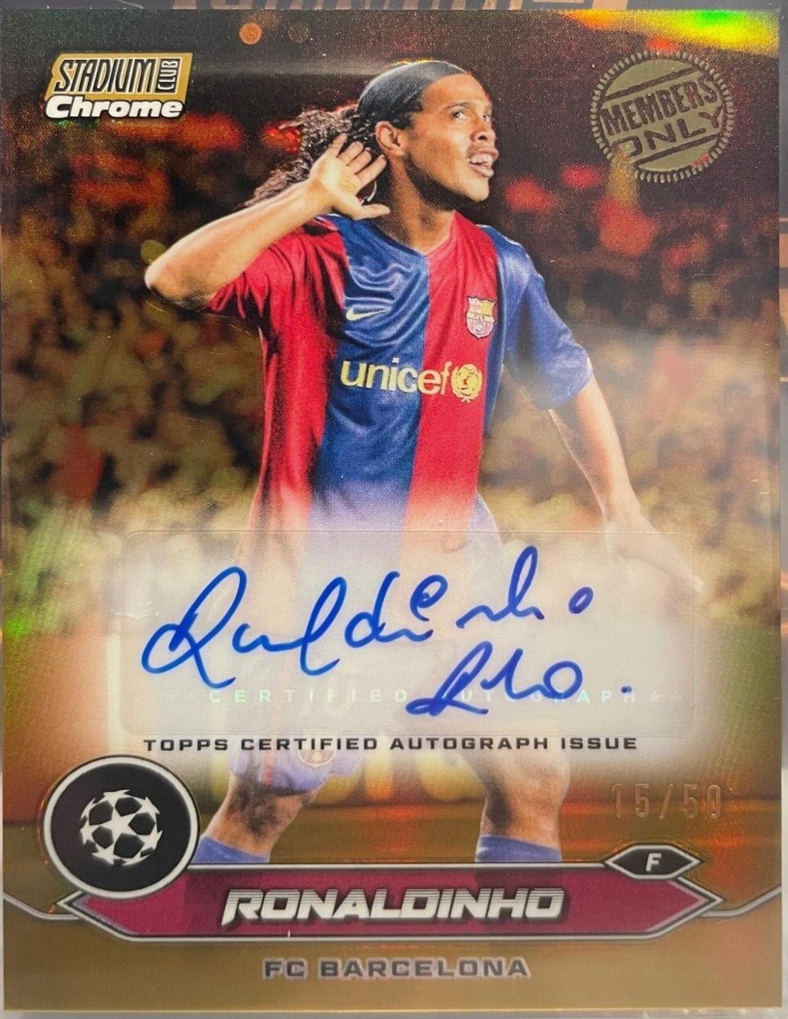 Ronaldinho [Members Only Gold Refractor] #CA-RO