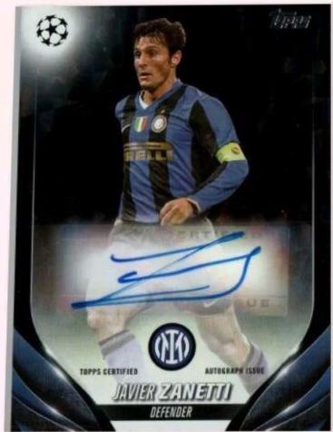 Javier Zanetti [Black Icy Foilboard] #A-JZ