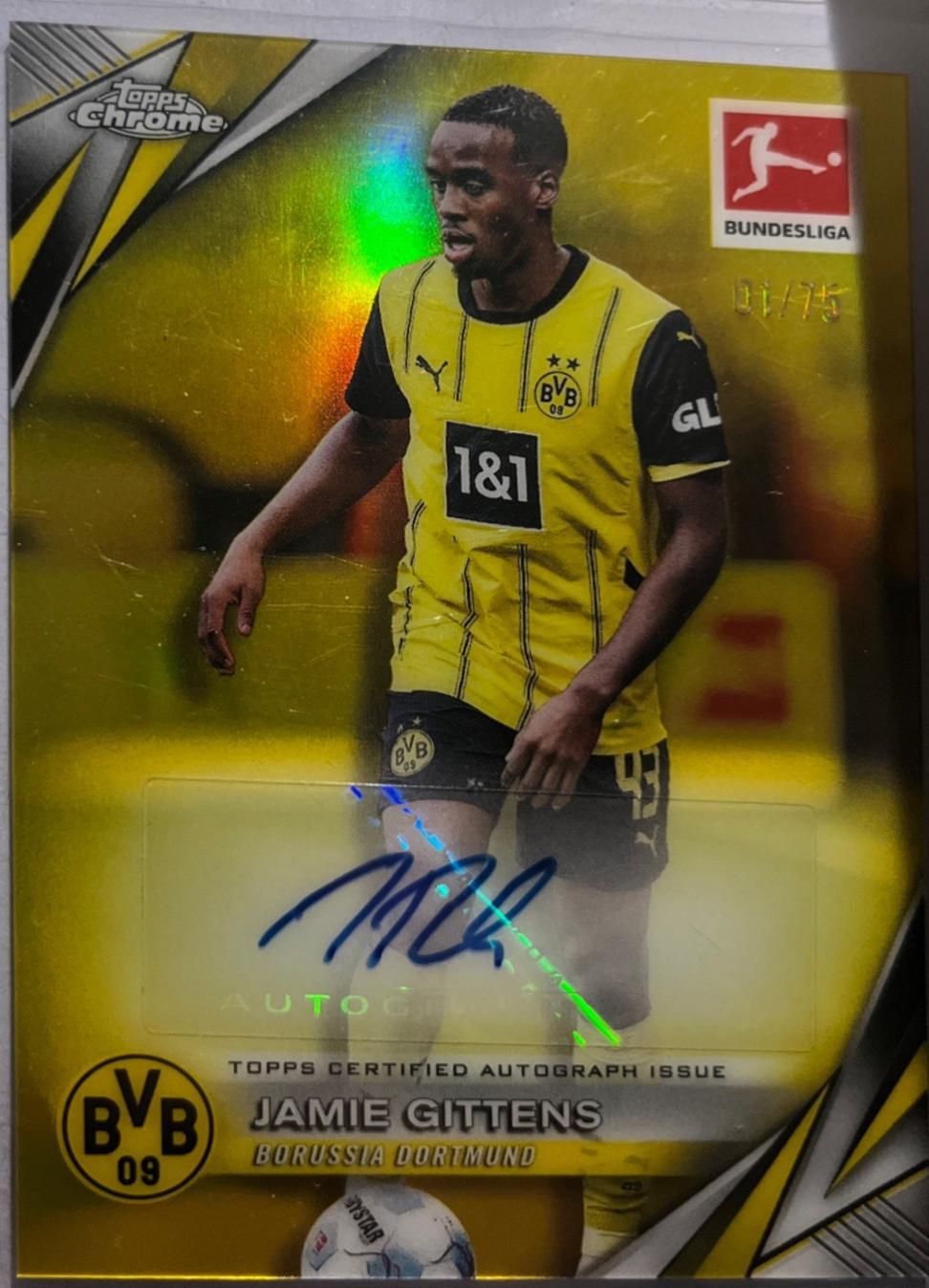 Jamie Gittens [Yellow Refractor] #BA-JG