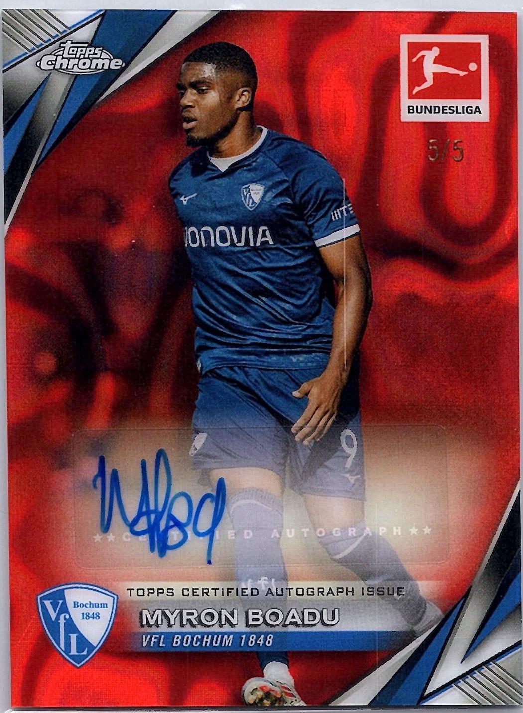 Myron Boadu [Red Lava Refractor] #BA-MB