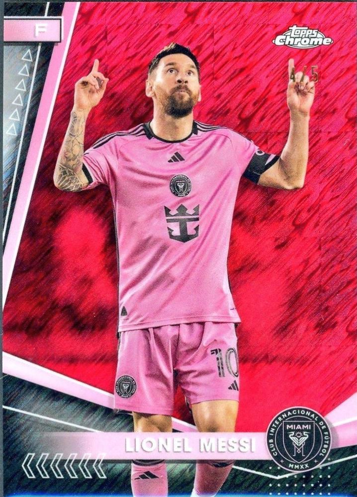 Lionel Messi [Shimmer Red Refractor] #10