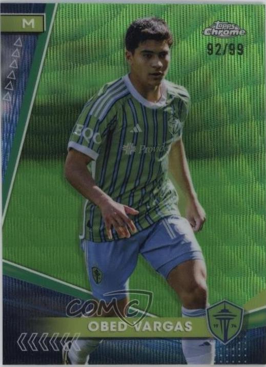 Obed Vargas [Neon Green Wave Refractor] #44