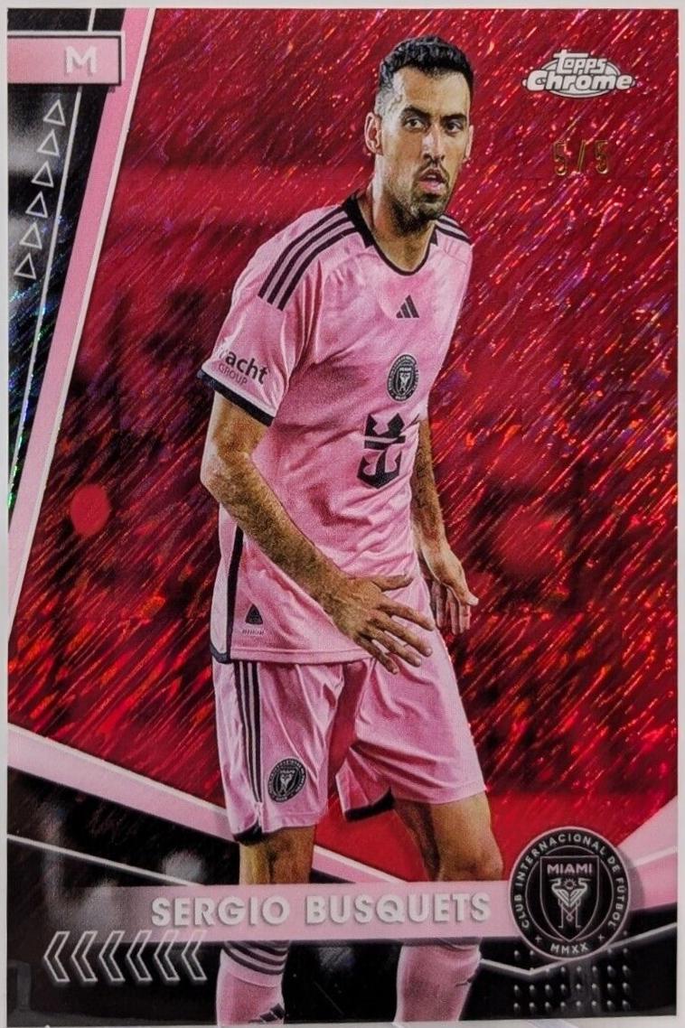 Sergio Busquets [Shimmer Red Refractor] #5