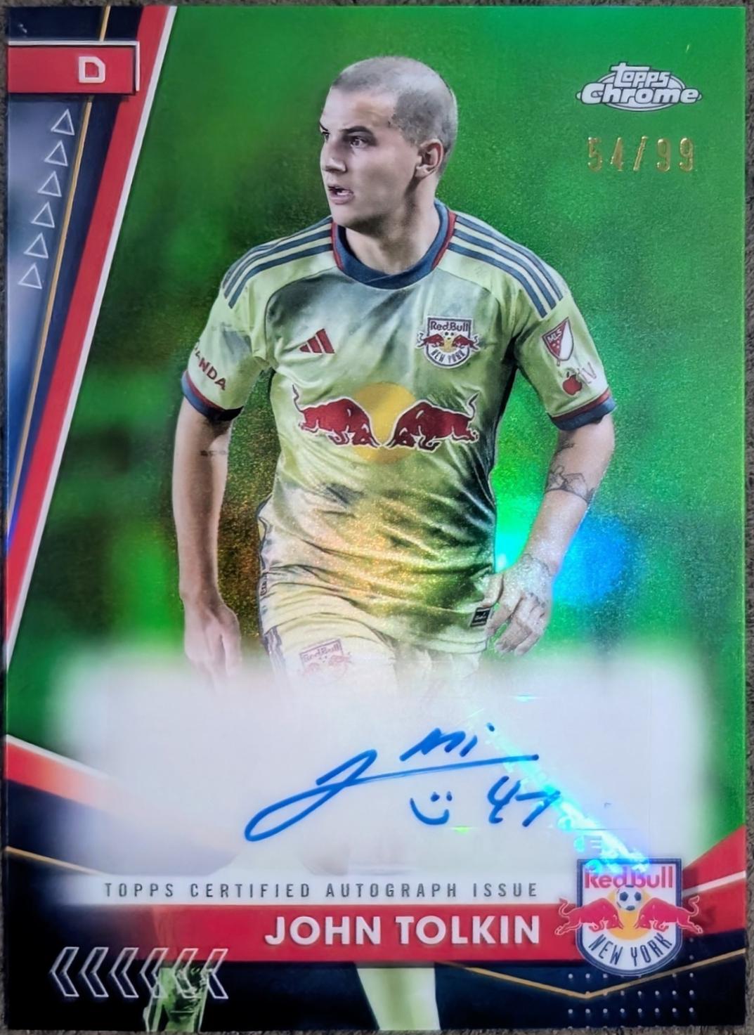John Tolkin [Neon Green Refractor] #CA-JT