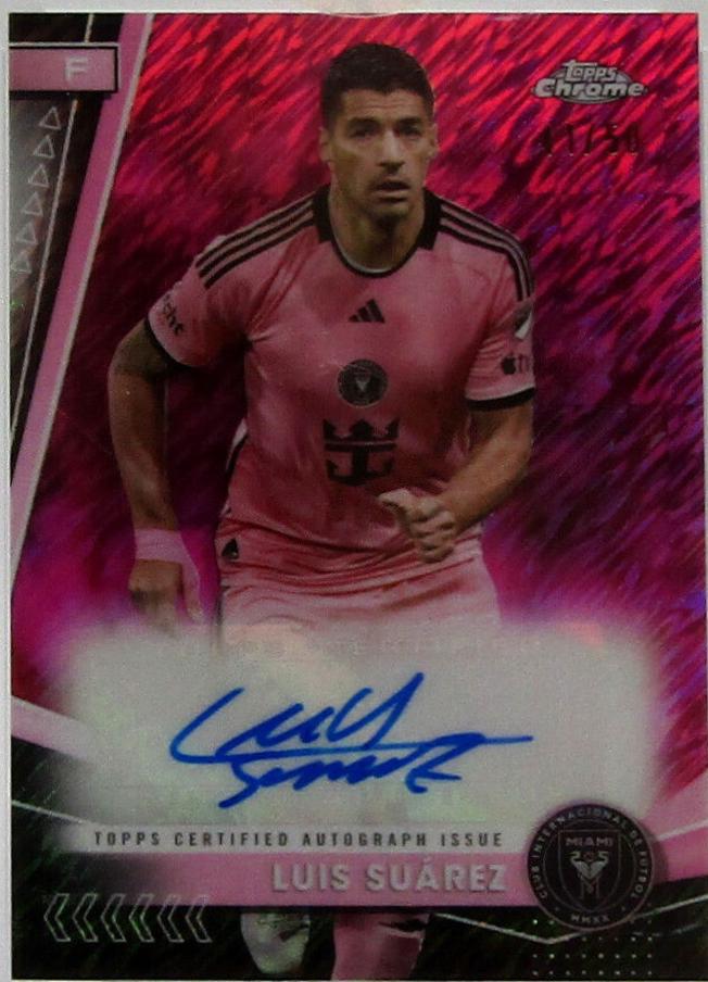 Luis Suarez [Shimmer Pink Refractor Mania Pink X-Fractor] #CA-SU
