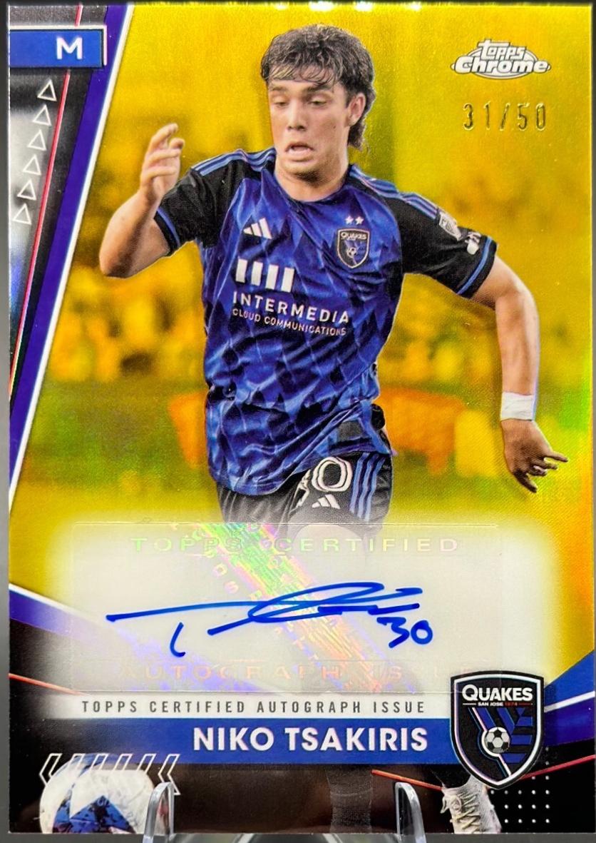 Niko Tsakiris [Gold Refractor] #CA-NT
