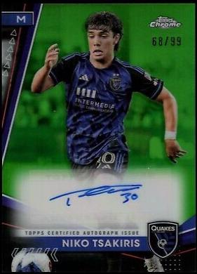 Niko Tsakiris [Neon Green Refractor] #CA-NT