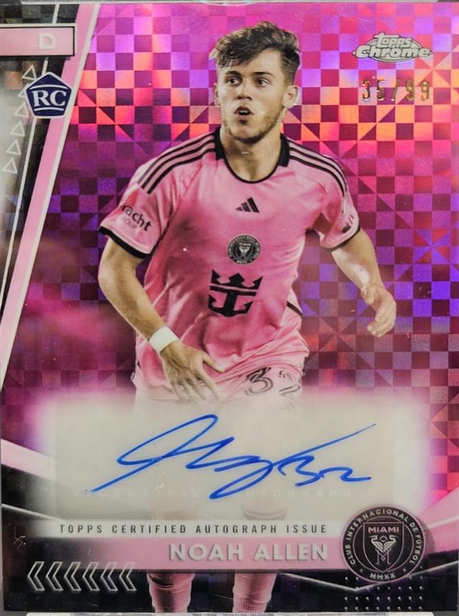 Noah Allen [Pink Refractor Mania Pink X-Fractor] #CA-NA