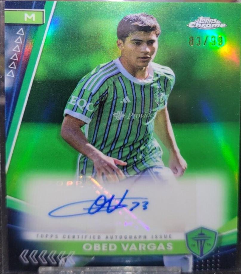 Obed Vargas [Neon Green Refractor] #CA-OV